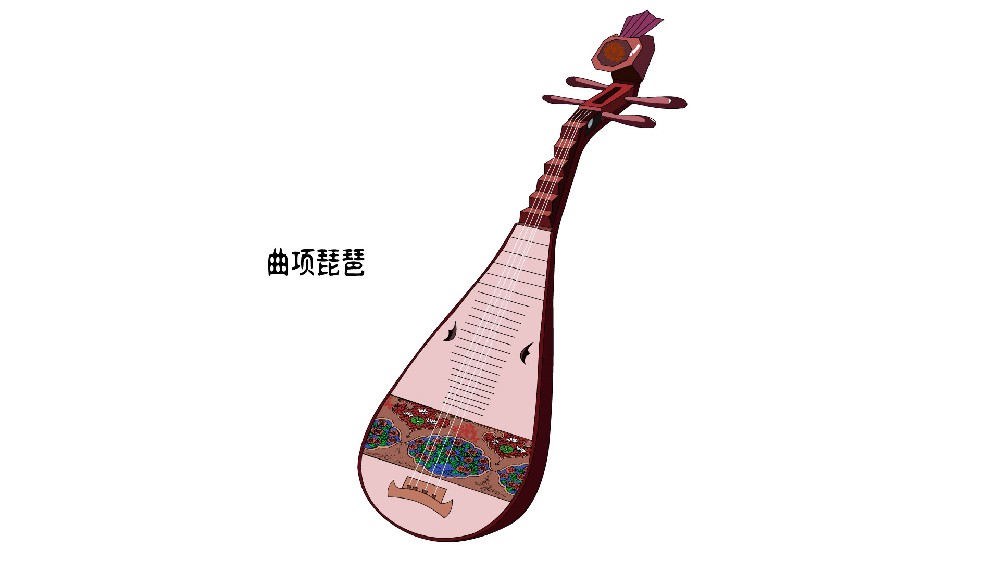 48.乐器-曲项琵琶